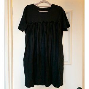COS Black Ruffle Dress (Size: S)
